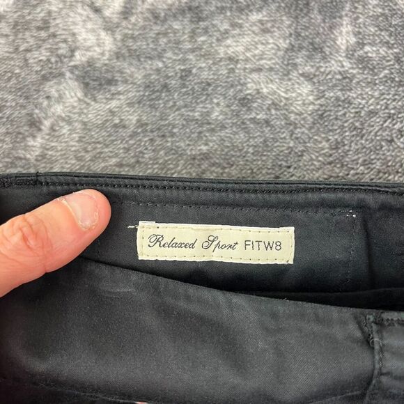 Max Mara Weekend Relaxed Front Wide Leg Flare Black Pants Women's 8 - Picture 5 of 12